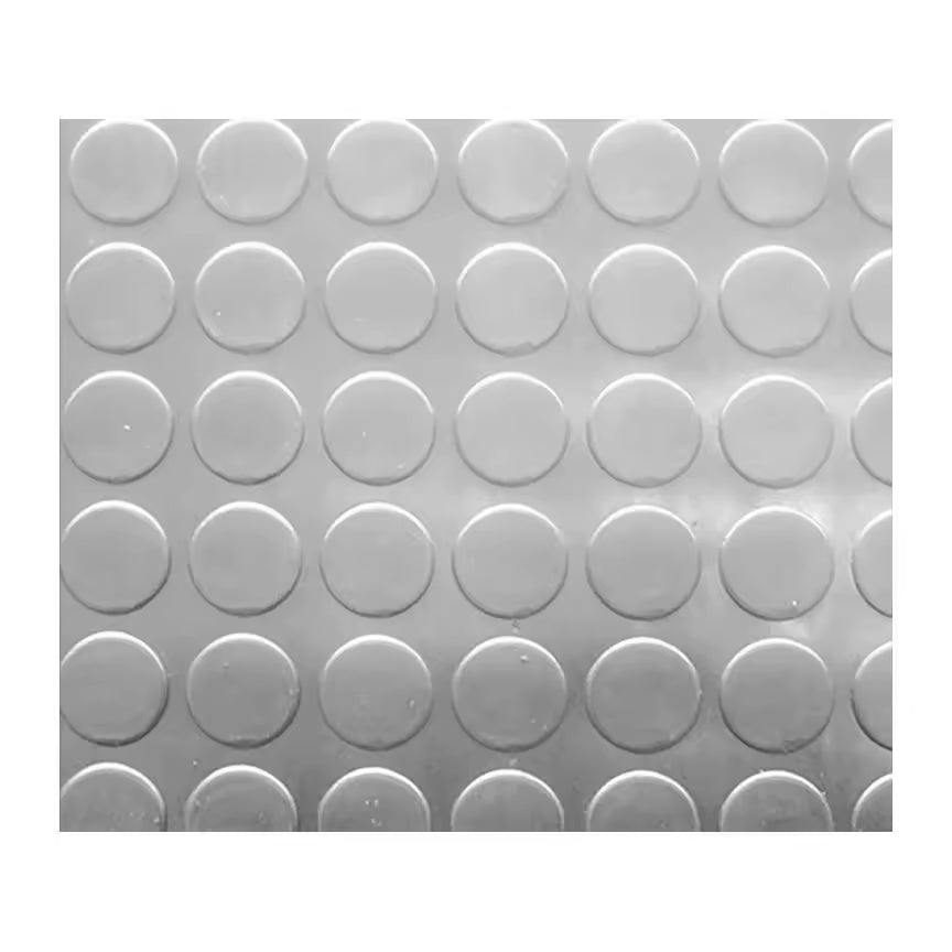 Suelo Vinílico PVC Círculos Gris