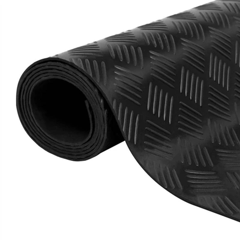 Suelo Vinílico PVC Aspas Negro - detalle
