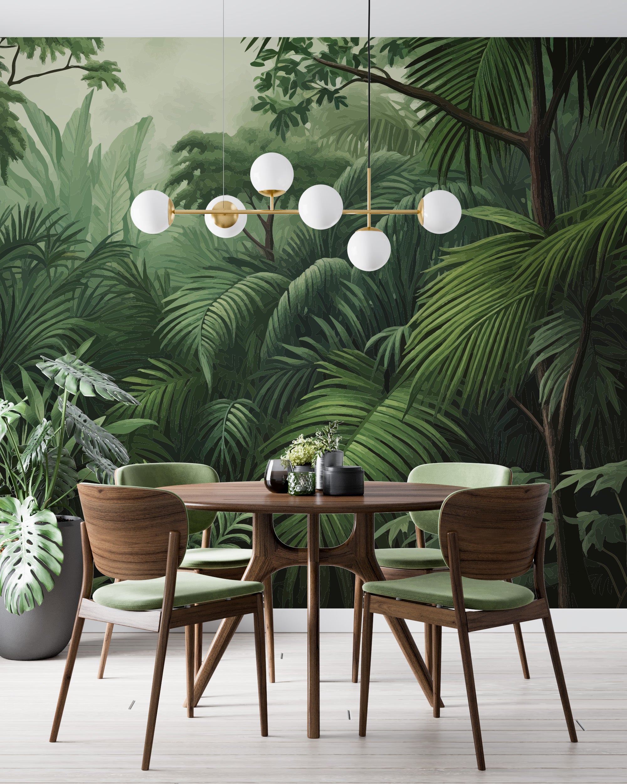 Mural vinílico autoadhesivo Wallplas Selva