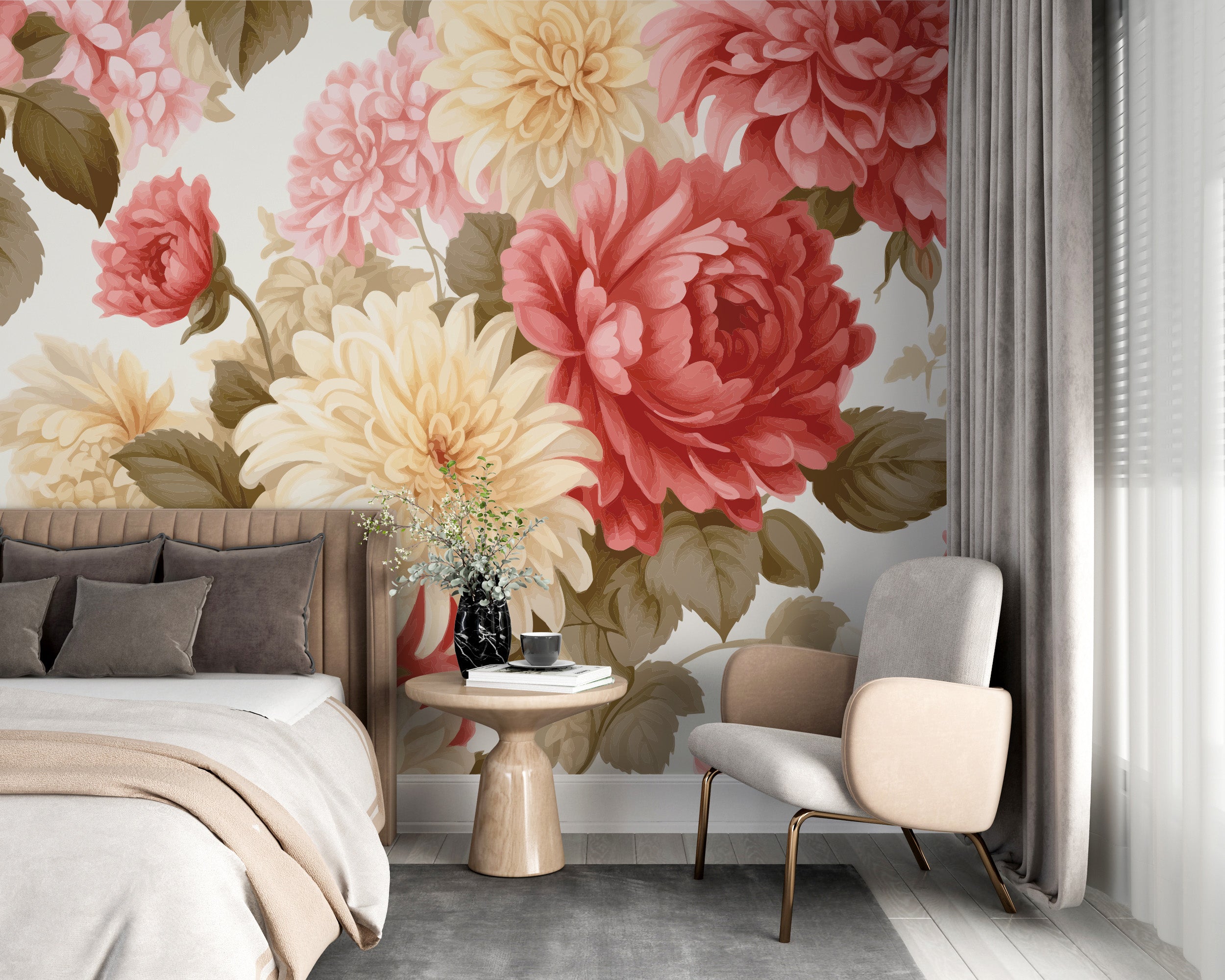 Mural vinílico autoadhesivo Wallplas Maria