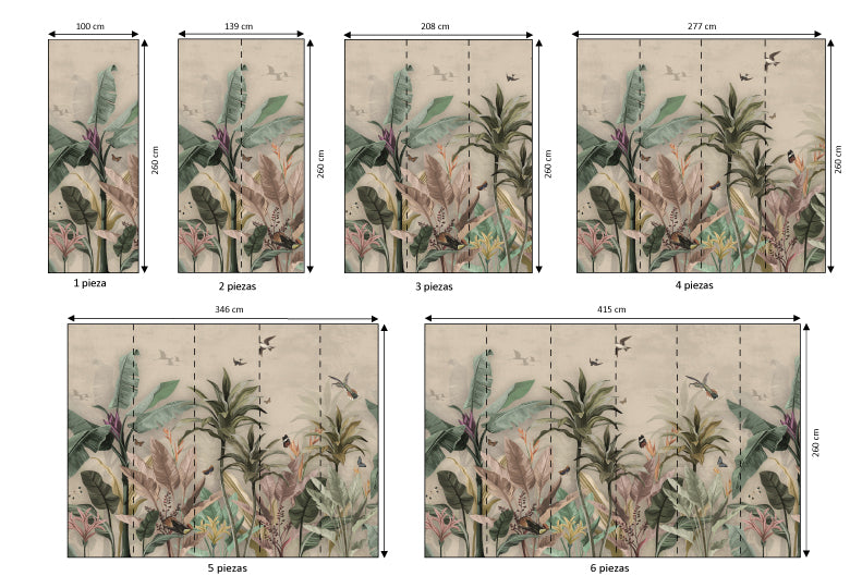 Mural vinílico autoadhesivo Wallplas Gomera