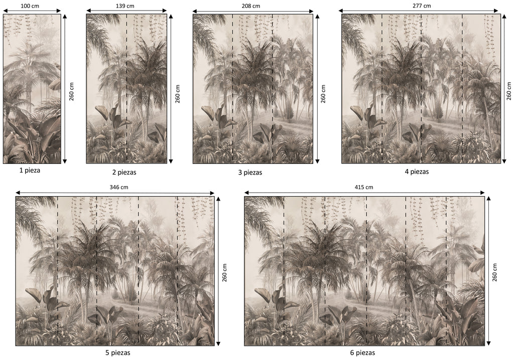 Mural vinílico autoadhesivo Wallplas Costa Rica