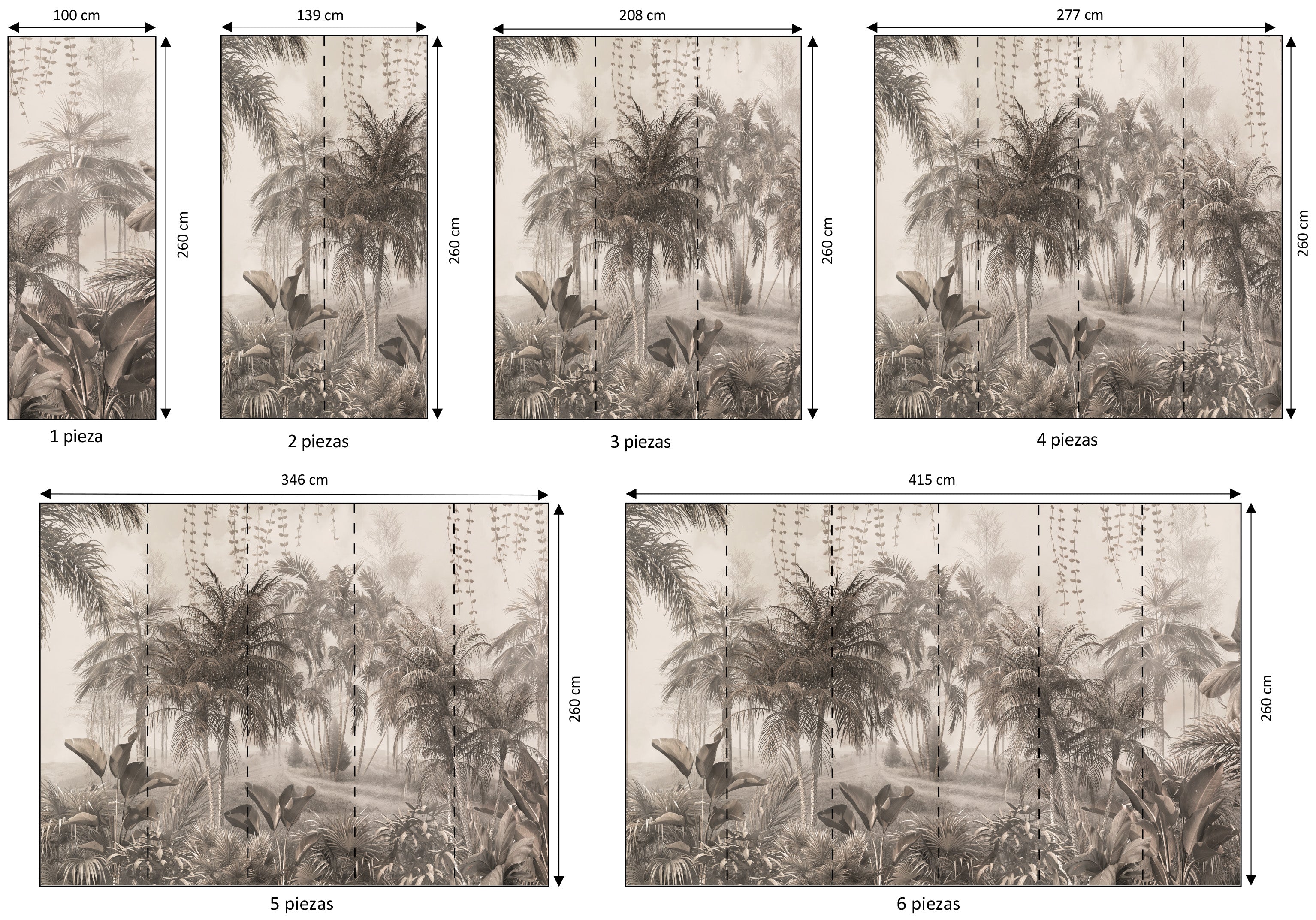 Mural vinílico autoadhesivo Wallplas Costa Rica