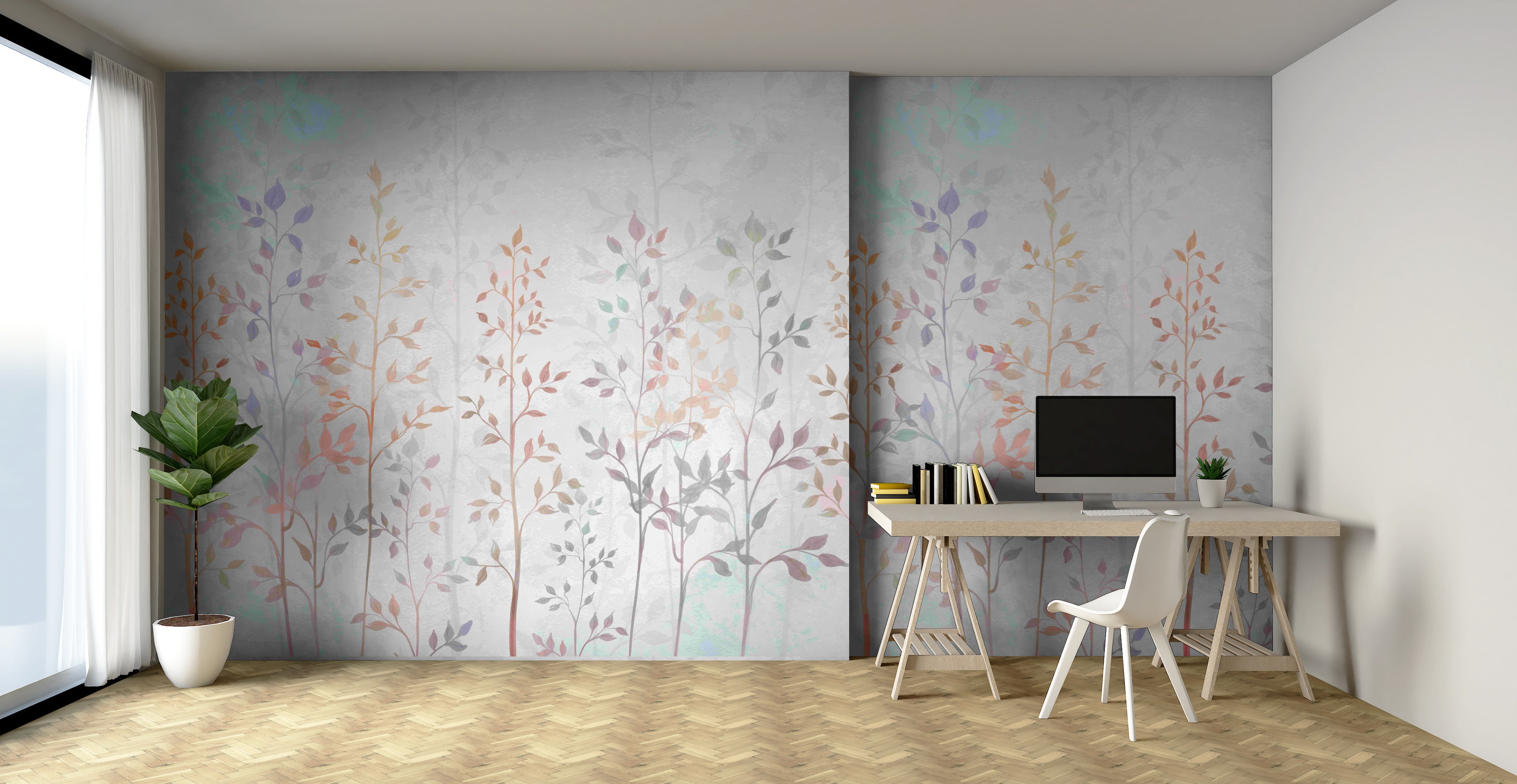 Mural vinílico autoadhesivo Wallplas Cañas