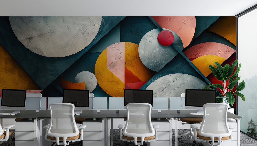 Mural vinílico autoadhesivo Wallplas Bolas