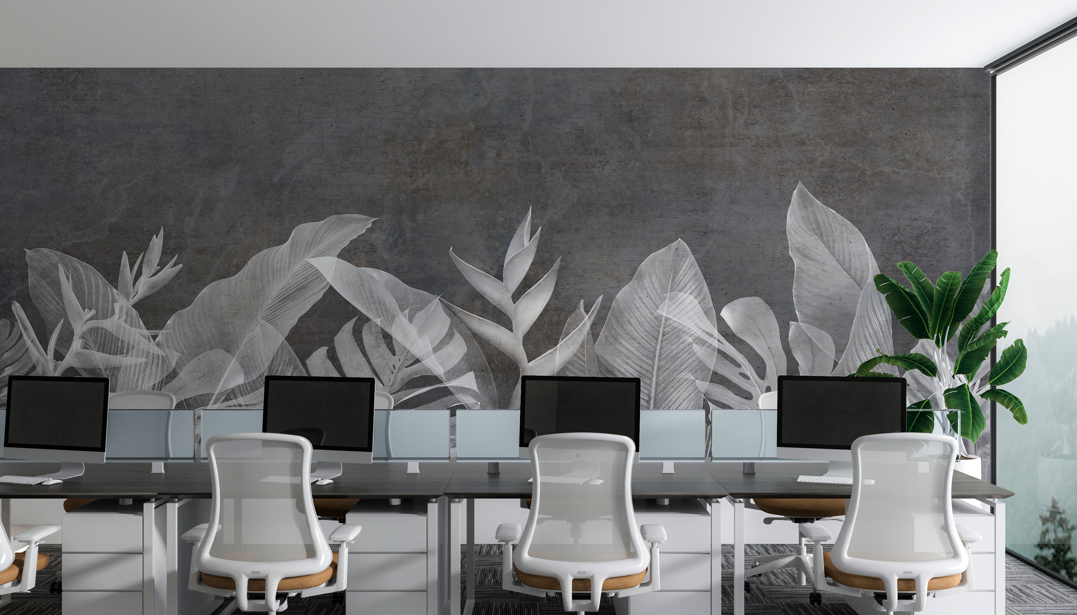 Mural vinílico autoadhesivo Wallplas Tallos