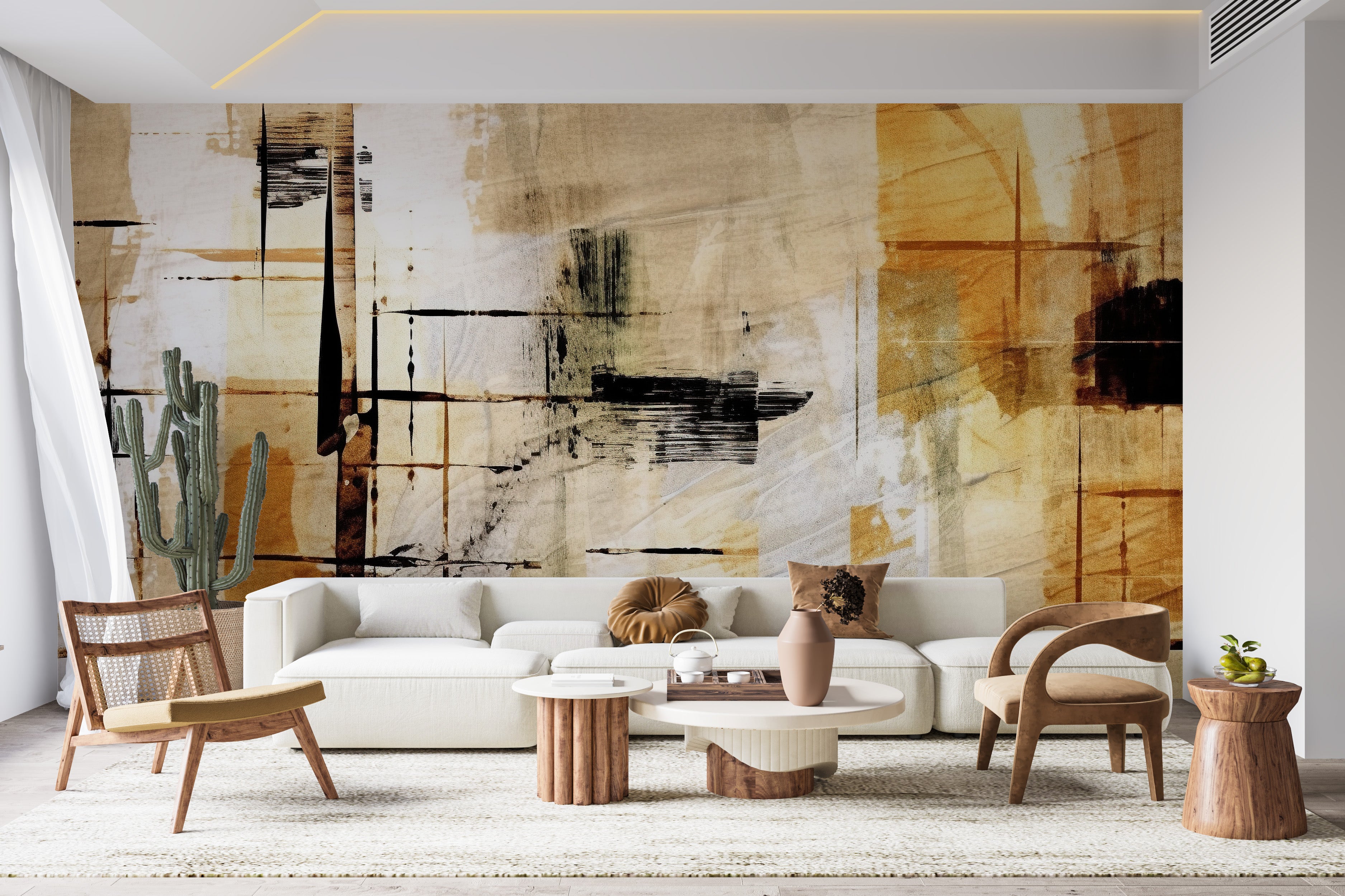 Mural vinílico autoadhesivo Wallplas Moma