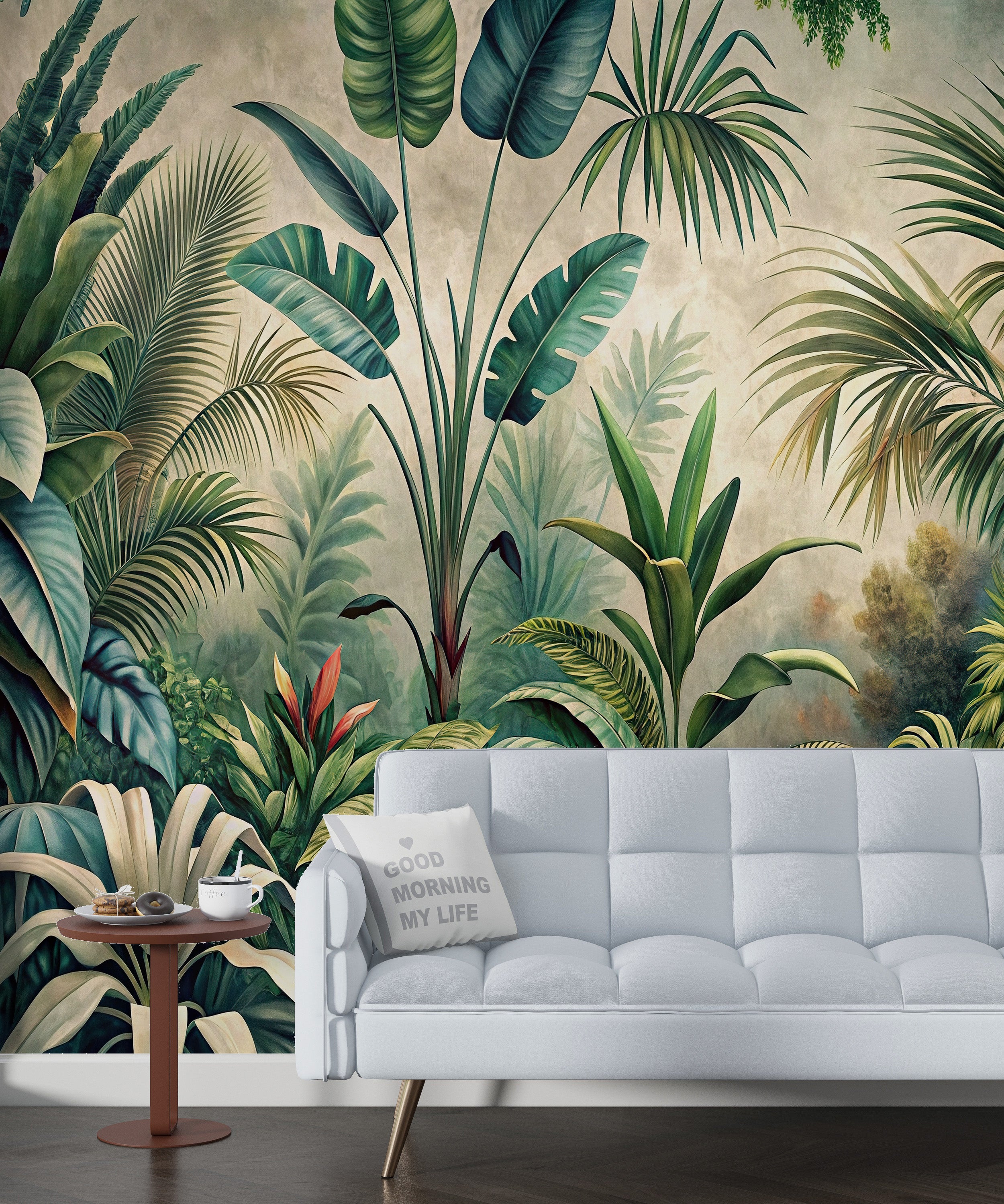 Mural vinílico autoadhesivo Wallplas Laos