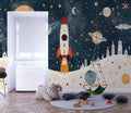 Mural vinílico autoadhesivo Wallplas Infantil Cohete