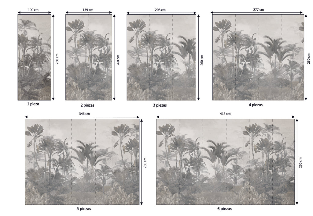 Mural vinílico autoadhesivo Wallplas Tailandia