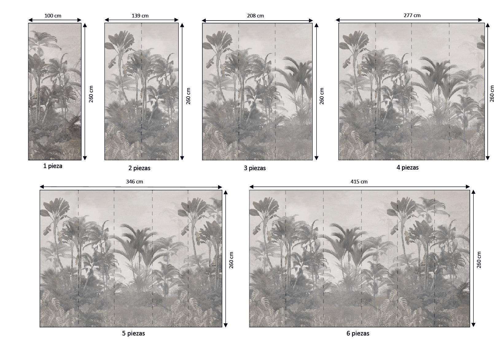 Mural vinílico autoadhesivo Wallplas Tailandia