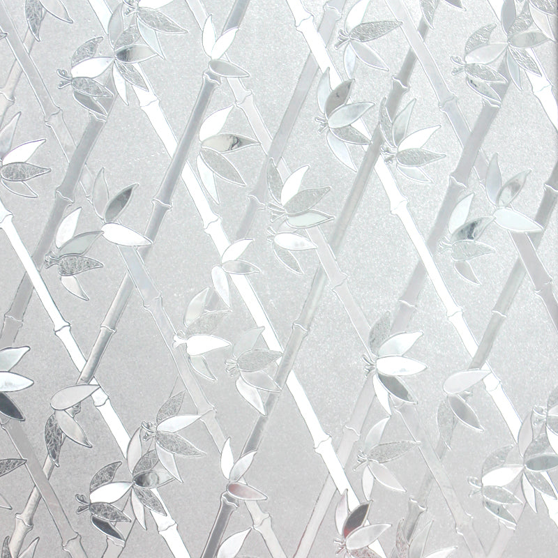 Vinilo estático para ventanas grabado 3D Bamboo