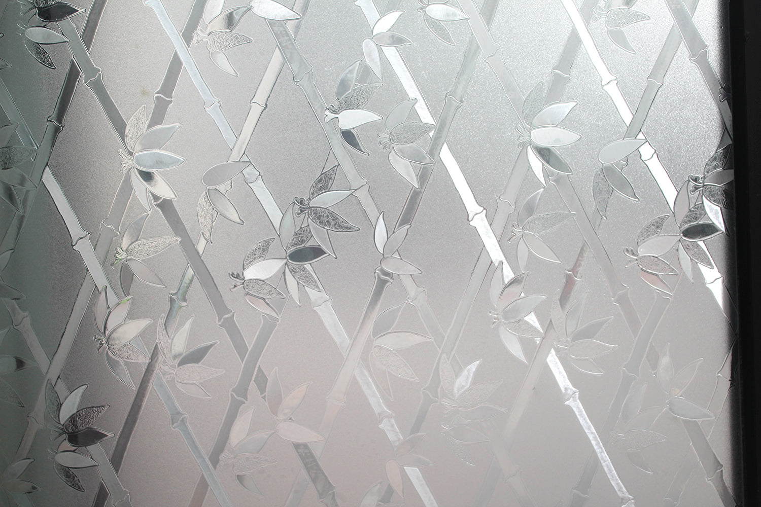 Vinilo estático para ventanas grabado 3D Bamboo