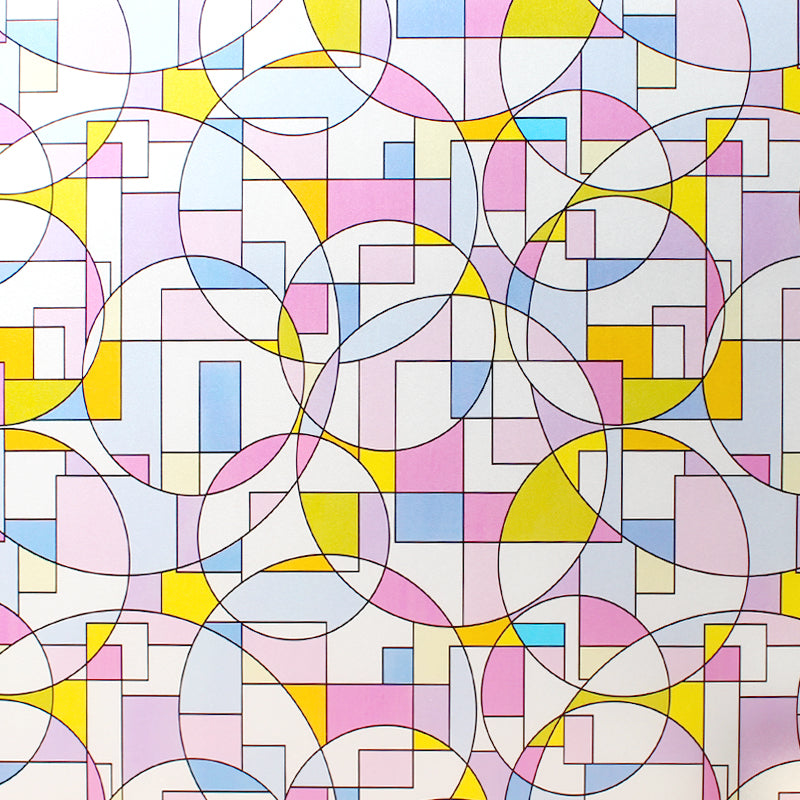 Vinilo estático para ventanas estampado Geometrico