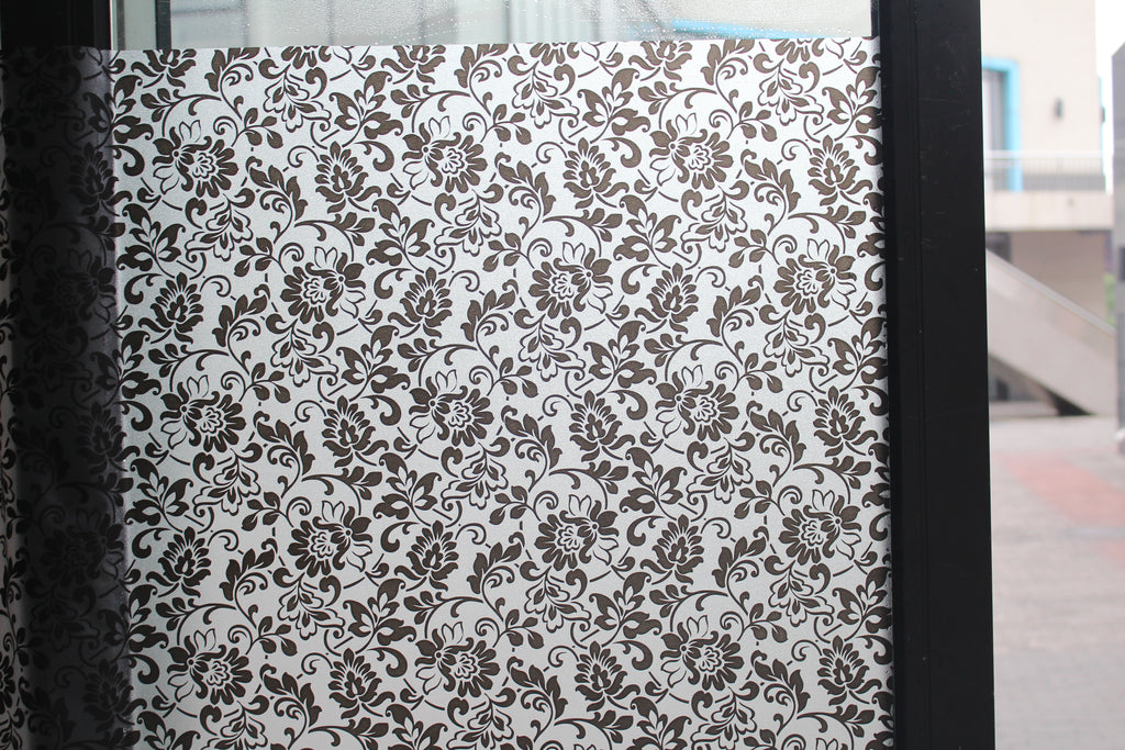 Vinilo estático para ventanas estampado Flores