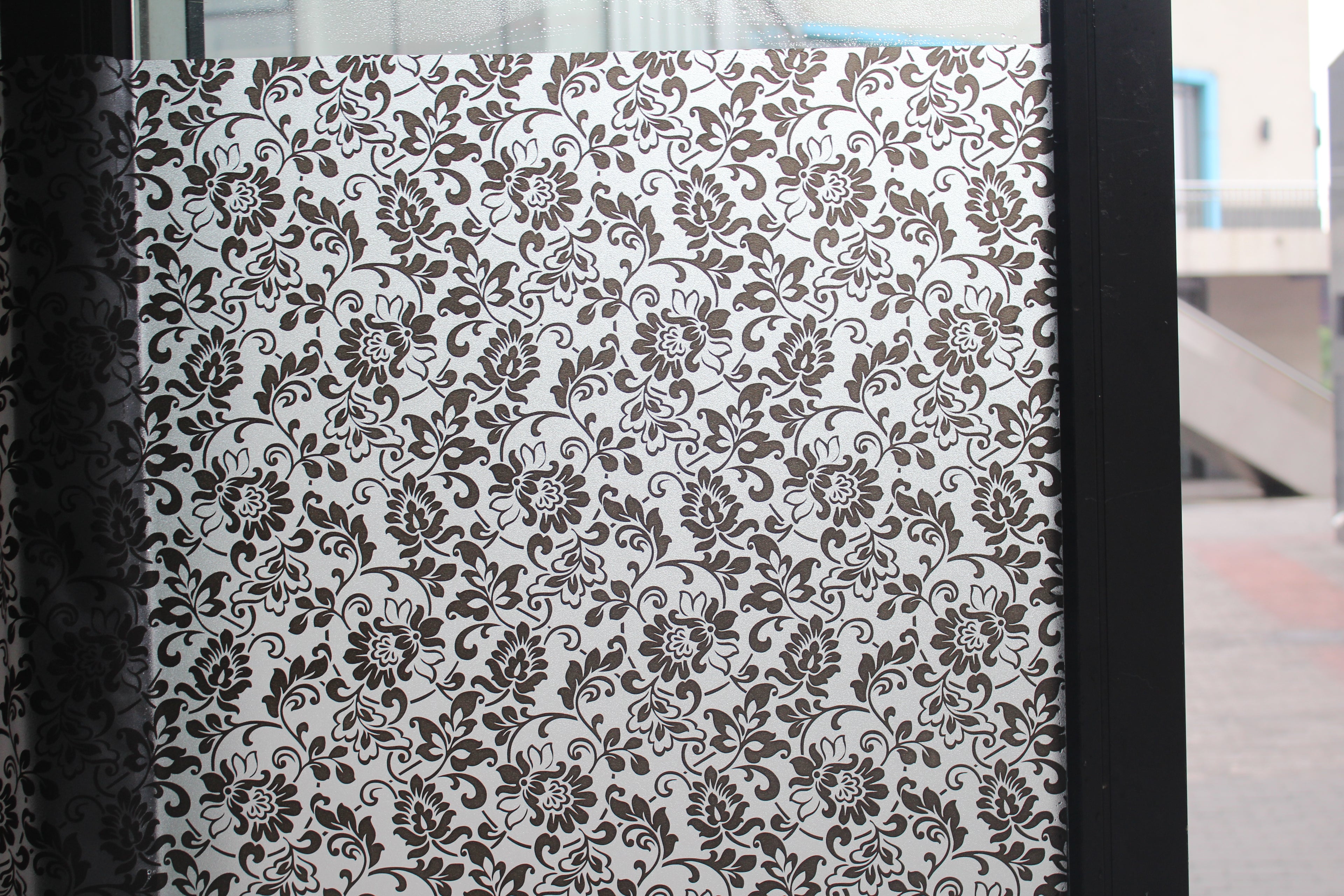 Vinilo estático para ventanas estampado Flores