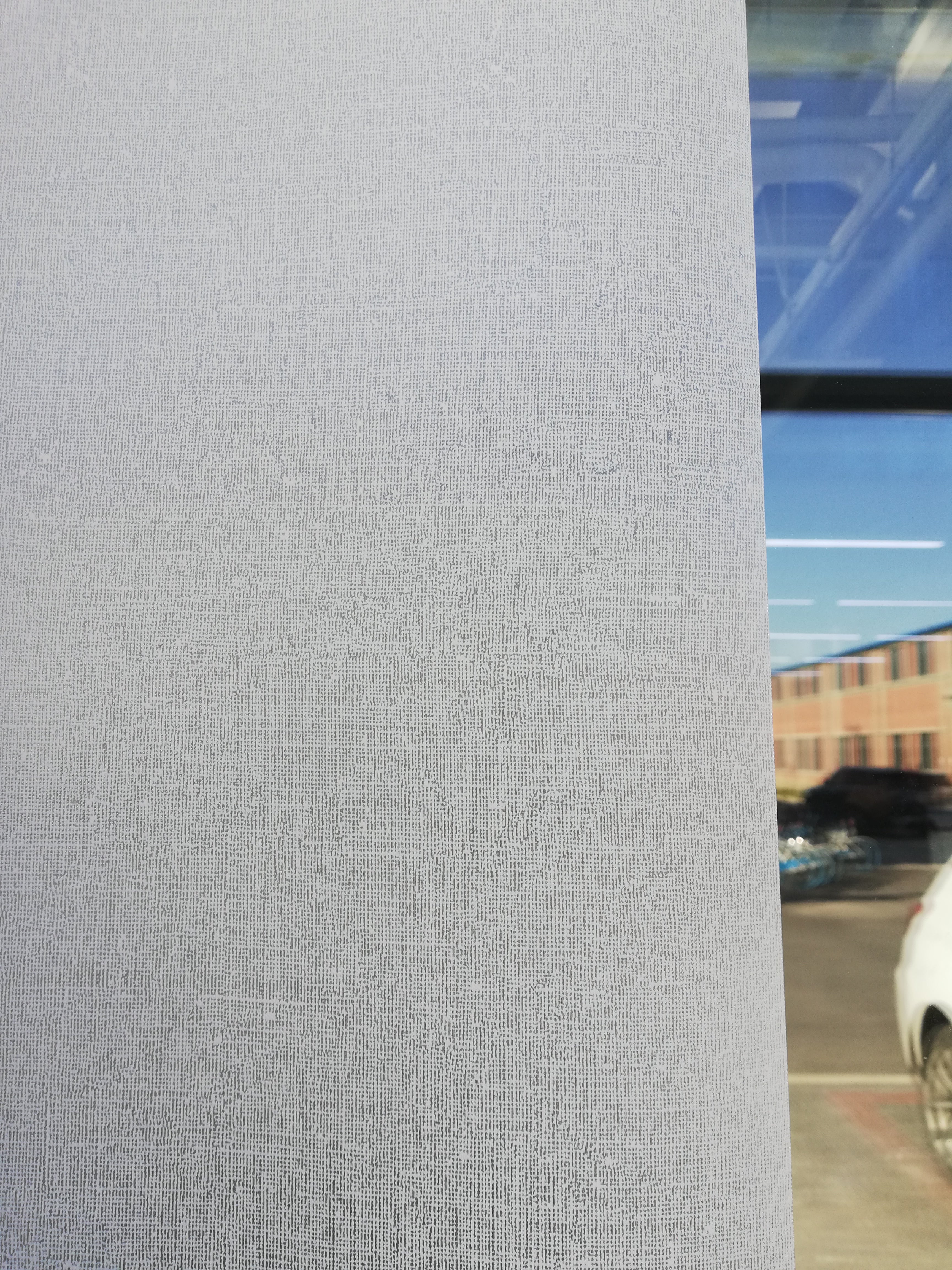 Vinilo estático para ventanas estampado Trama blanco