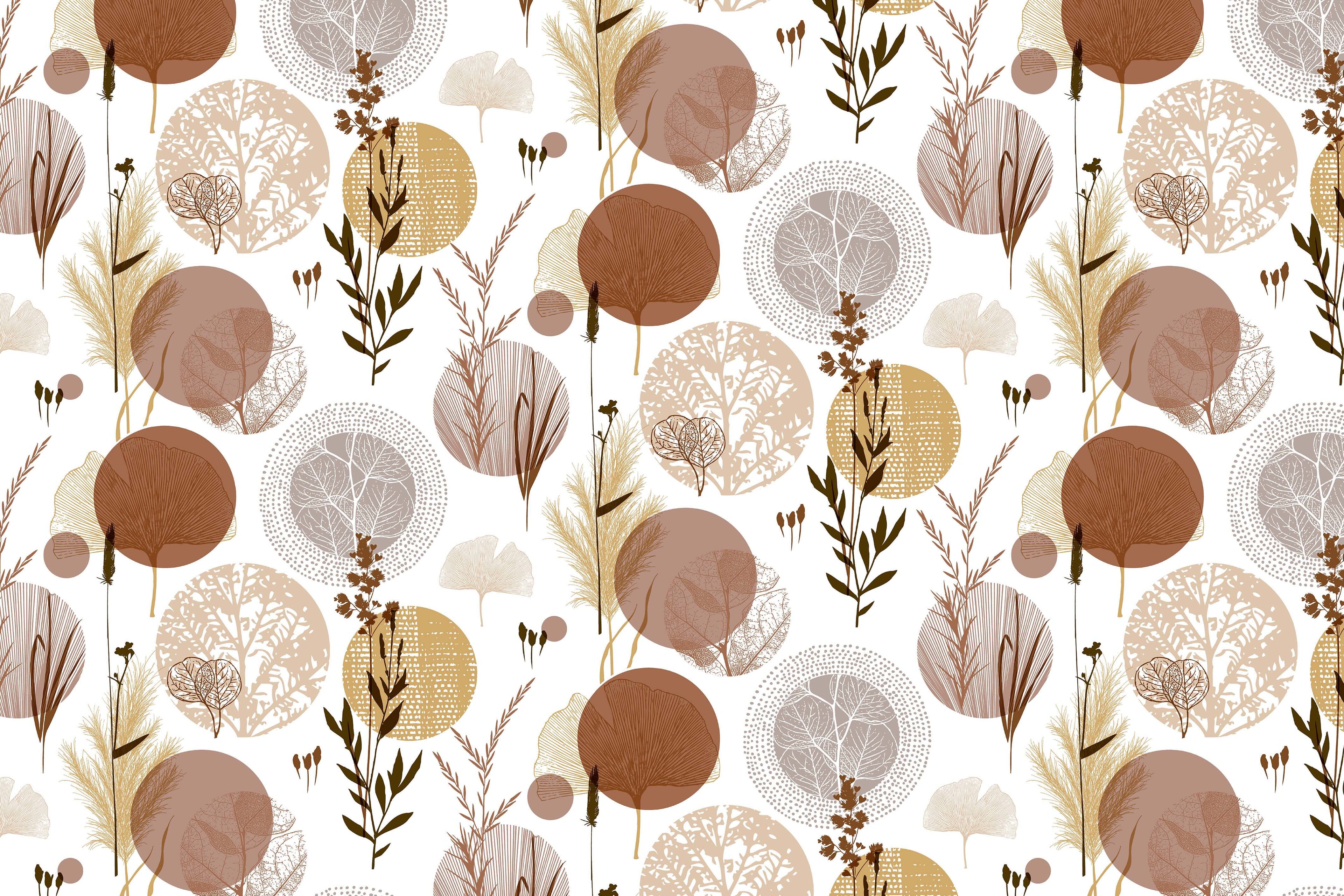 Mantel de hule estampado, impermeable y fácil de limpiar | Bohmy marrón