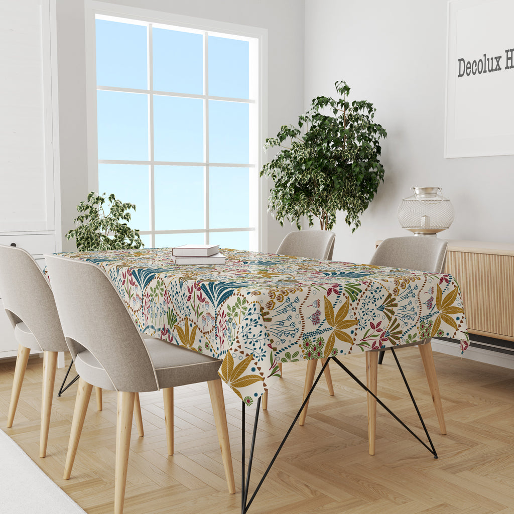 Mantel de hule estampado, impermeable y fácil de limpiar |Talu multicolor