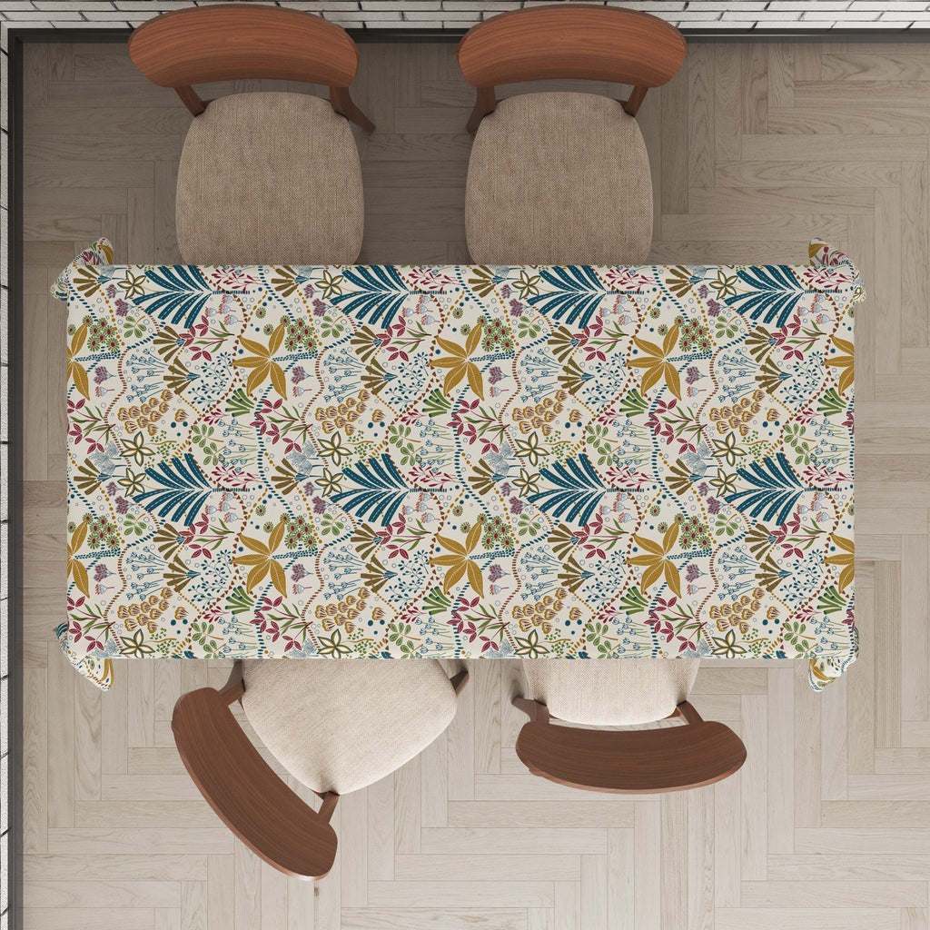 Mantel de hule estampado, impermeable y fácil de limpiar |Talu multicolor