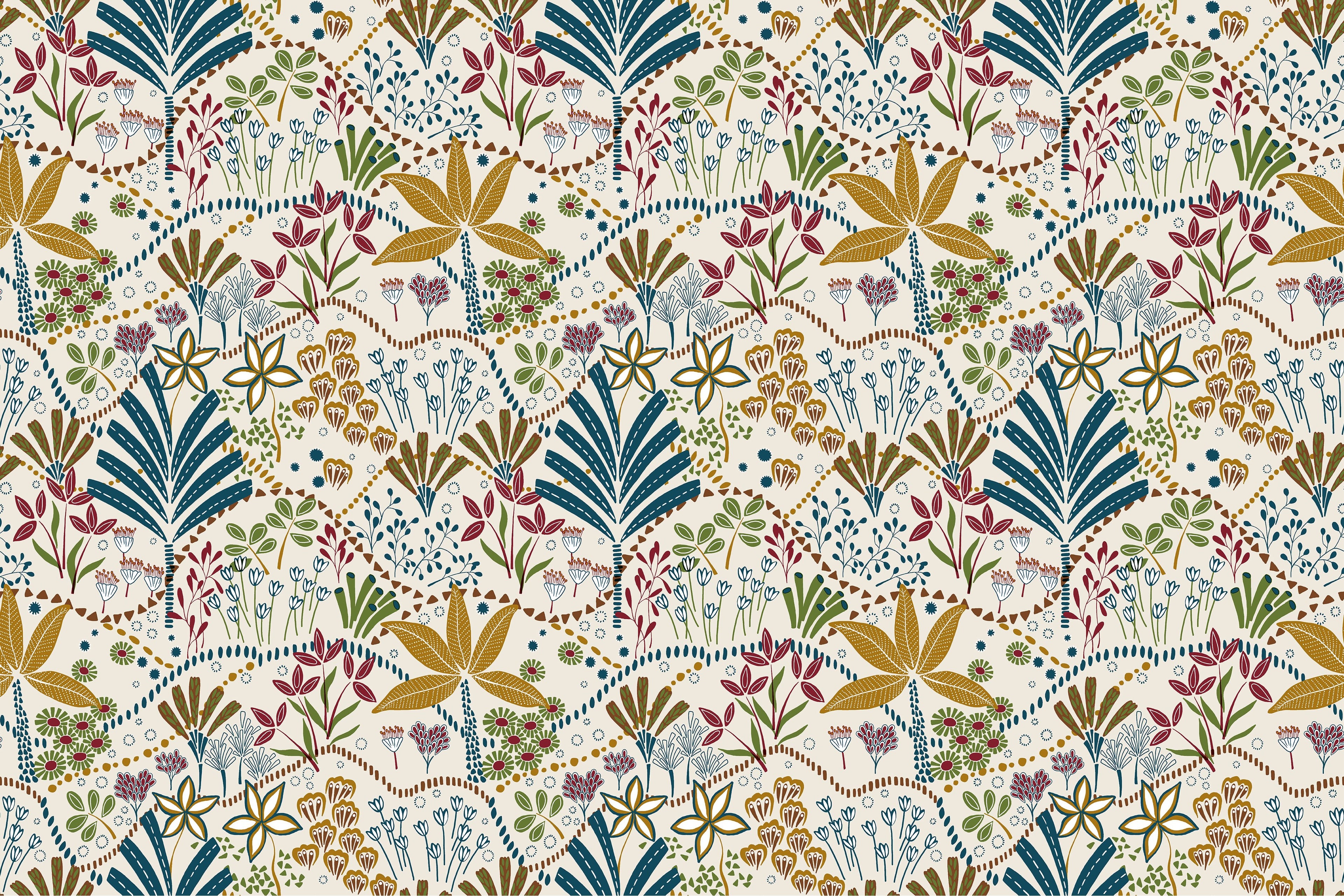 Mantel de hule estampado, impermeable y fácil de limpiar |Talu multicolor