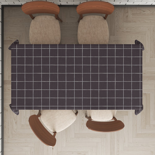 Mantel de hule estampado, impermeable y fácil de limpiar | Flisen negro