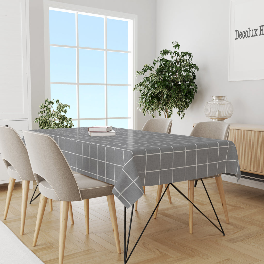 Mantel de hule estampado, impermeable y fácil de limpiar | Flisen gris