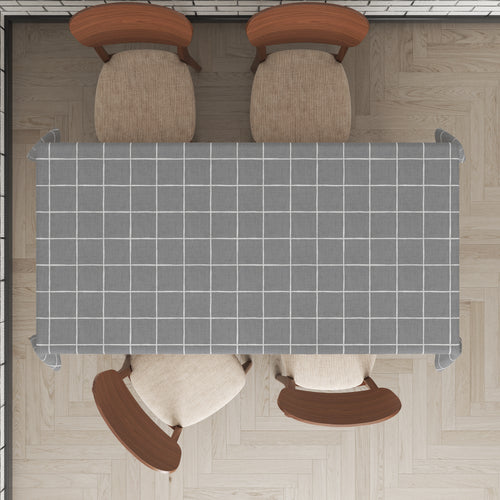 Mantel de hule estampado, impermeable y fácil de limpiar | Flisen gris
