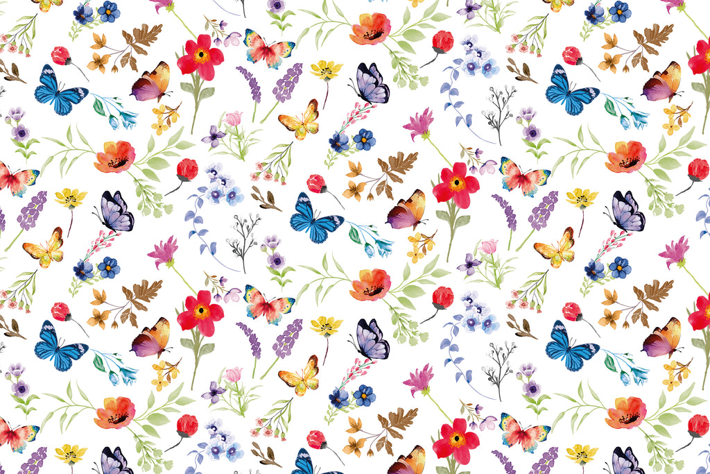 Mantel de hule estampado, impermeable y fácil de limpiar | Farfalla multicolor