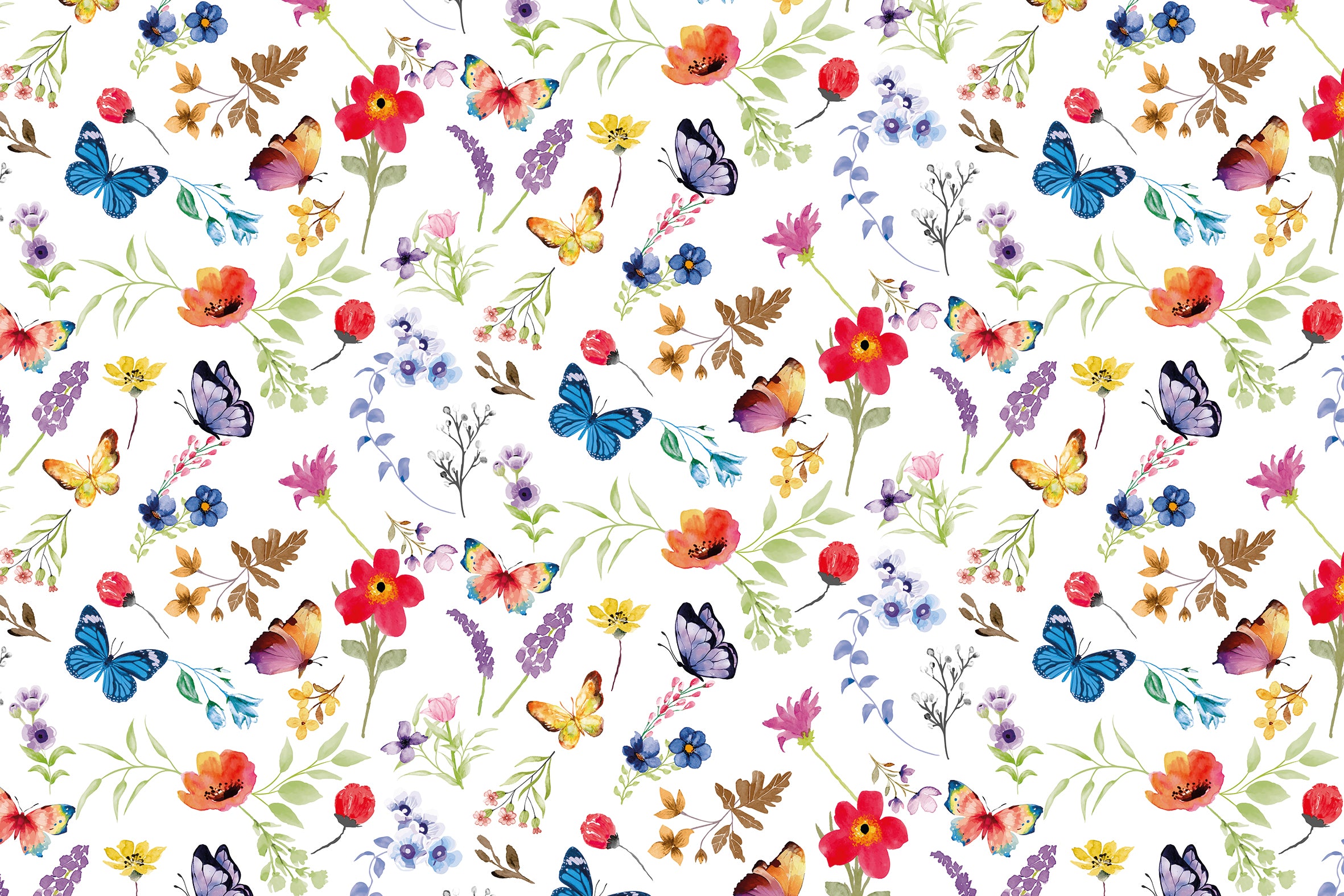 Mantel de hule estampado, impermeable y fácil de limpiar | Farfalla multicolor