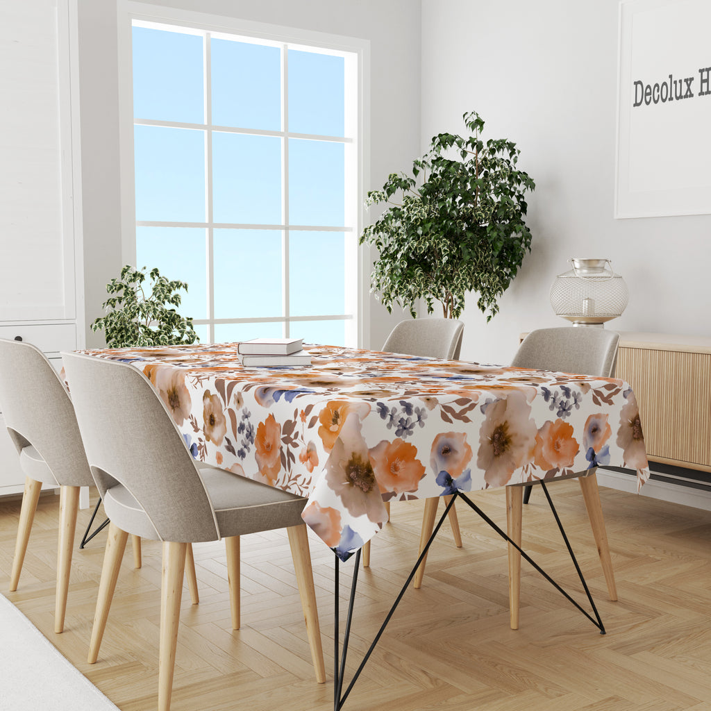 Mantel de hule estampado, impermeable y fácil de limpiar | Niwa ocre