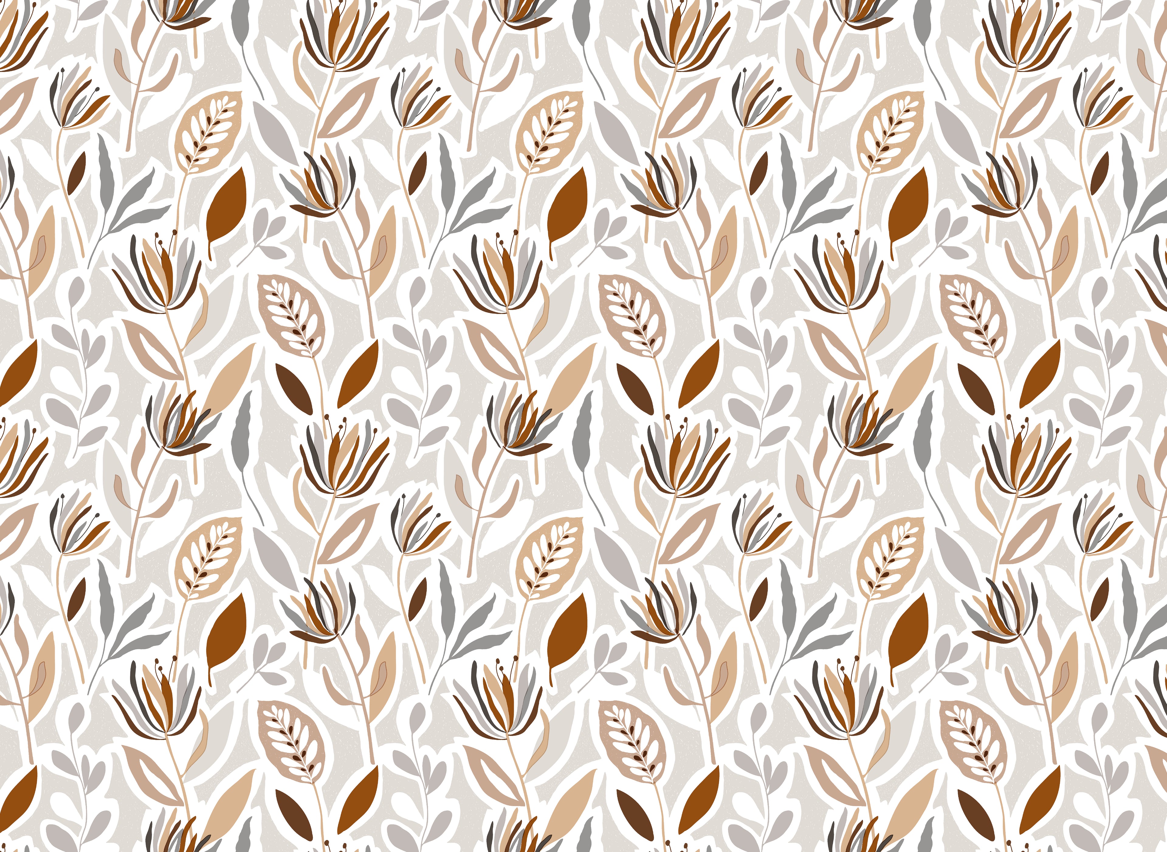 Mantel de hule estampado, impermeable y fácil de limpiar | Costi marrón