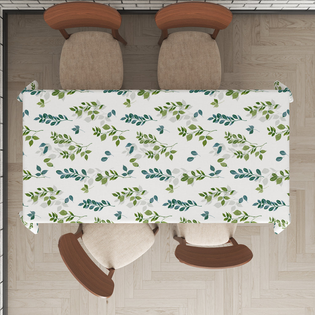 Mantel de hule estampado, impermeable y fácil de limpiar | Sumie verde