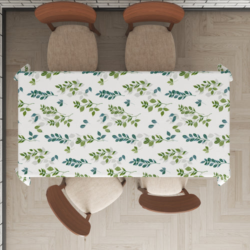 Mantel de hule estampado, impermeable y fácil de limpiar | Sumie verde