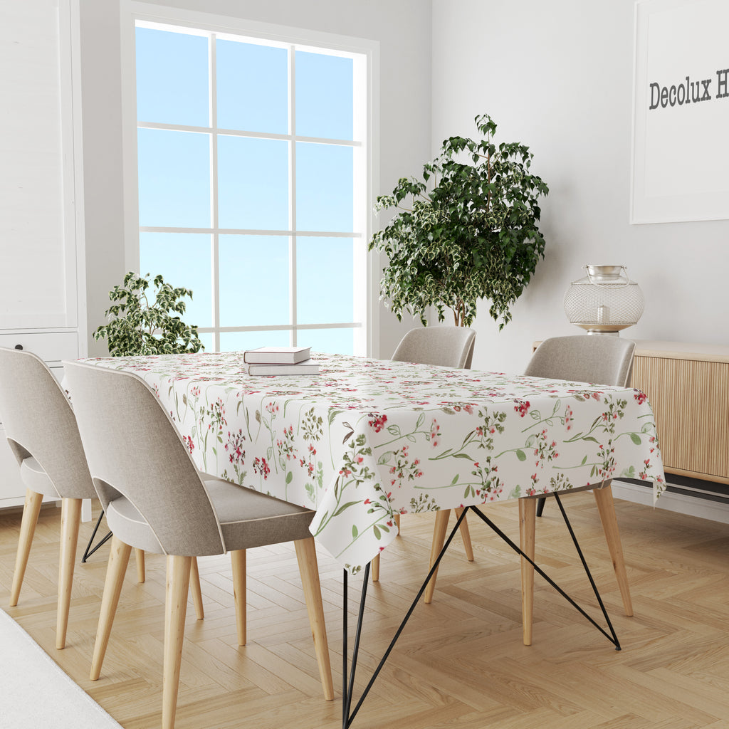 Mantel de hule estampado, impermeable y fácil de limpiar | Lise verde
