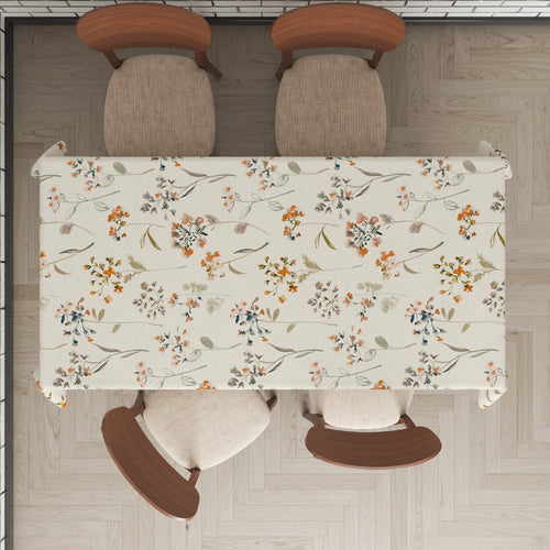 Mantel de hule estampado, impermeable y fácil de limpiar | Lise beige