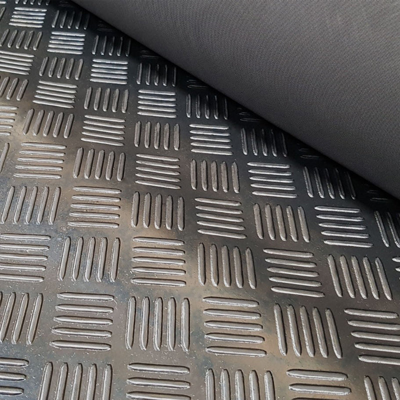 Suelo Vinílico PVC Aspas Negro - textura