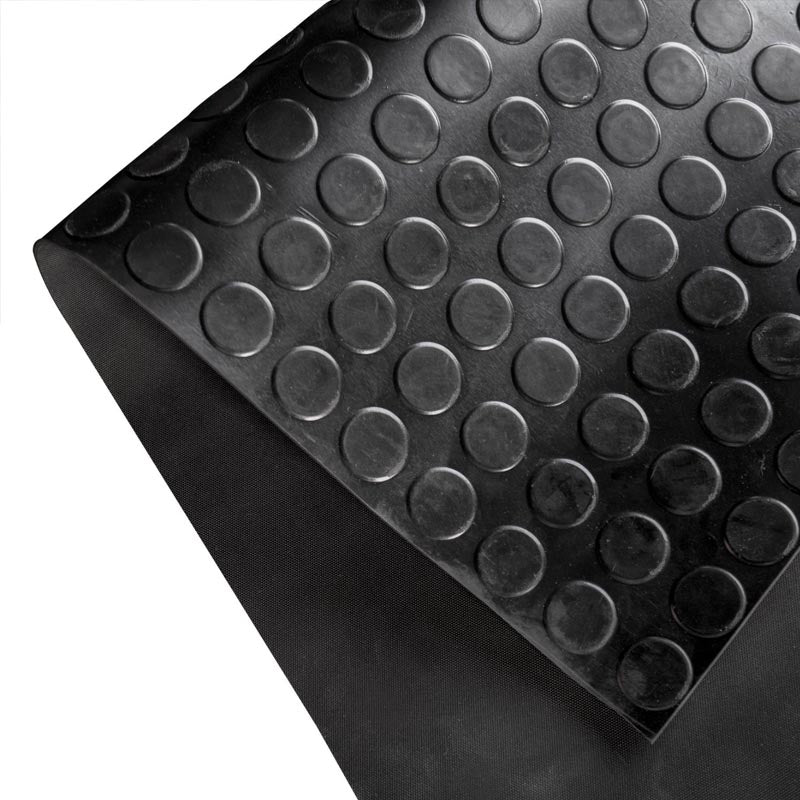 Suelo Vinílico PVC Círculos Negro