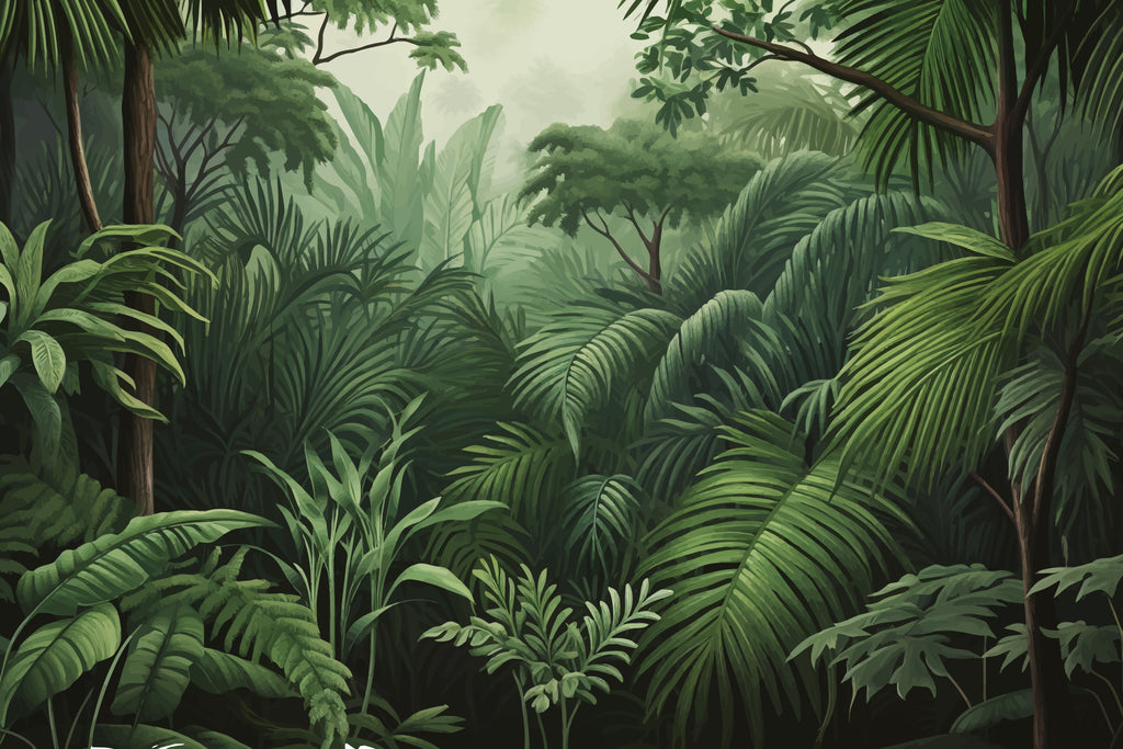 Mural vinílico autoadhesivo Wallplas Selva