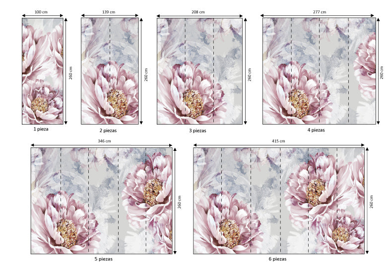 Mural vinílico autoadhesivo Wallplas Arties