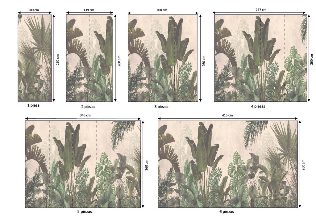 Mural vinílico autoadhesivo Wallplas Zahara