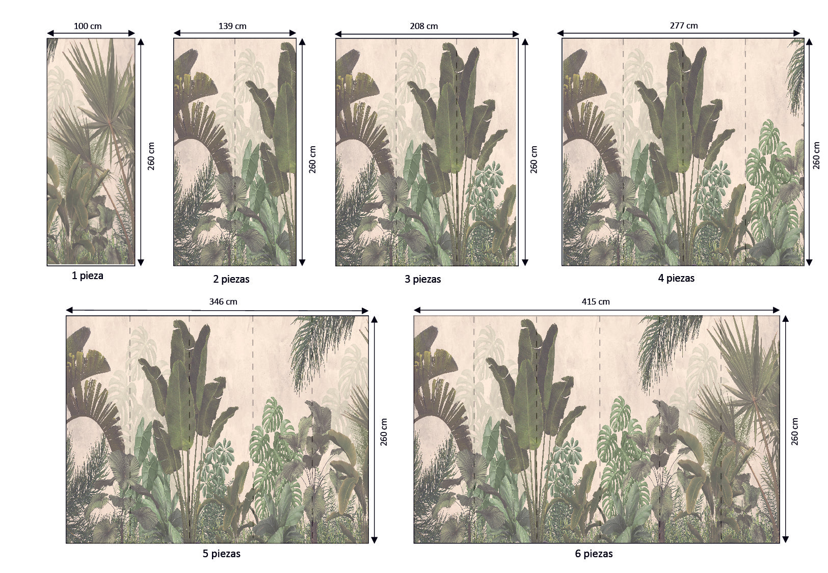 Mural vinílico autoadhesivo Wallplas Zahara