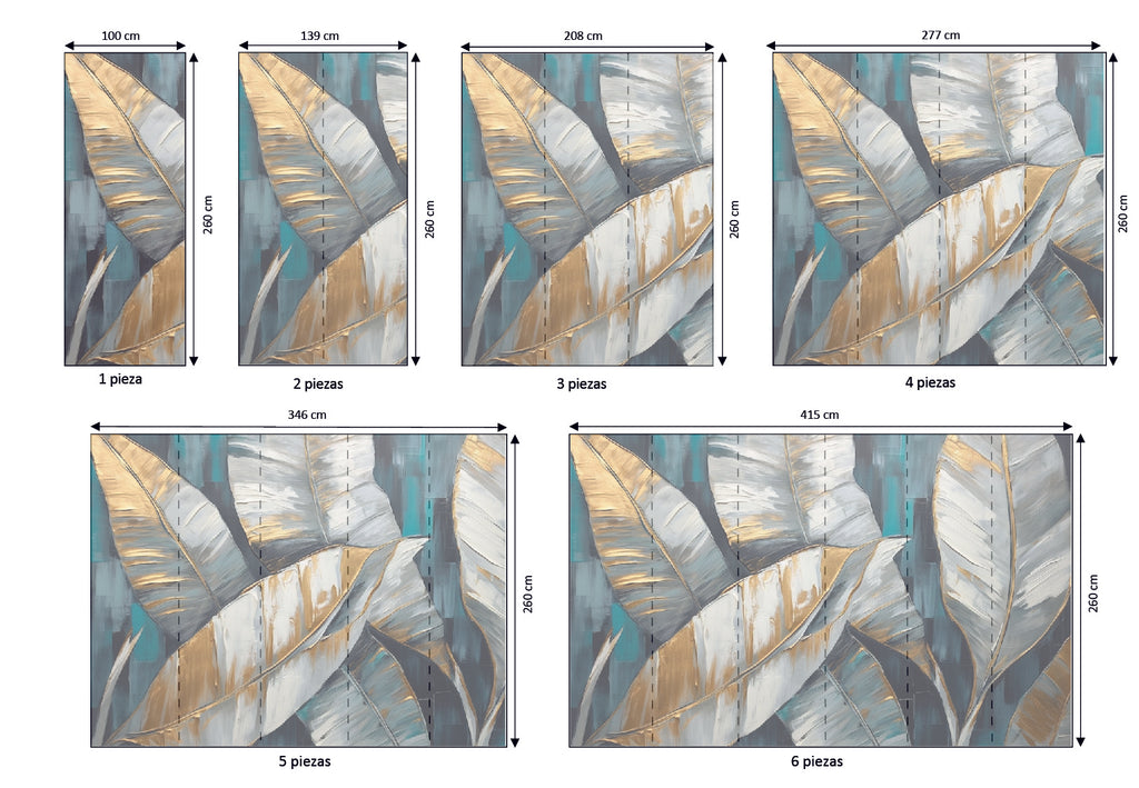Mural vinílico autoadhesivo Wallplas Potes