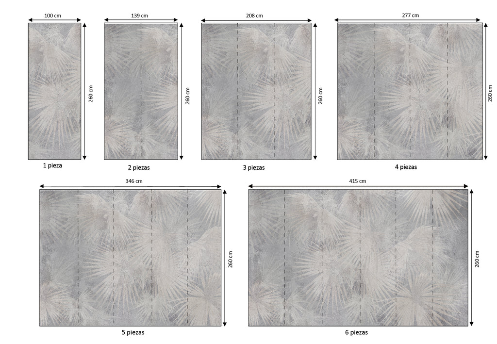 Mural vinílico autoadhesivo Wallplas Palma