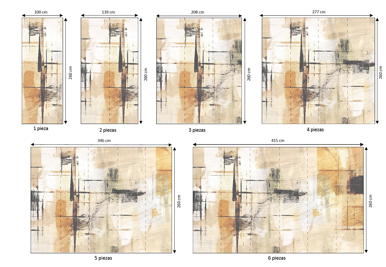 Mural vinílico autoadhesivo Wallplas Moma