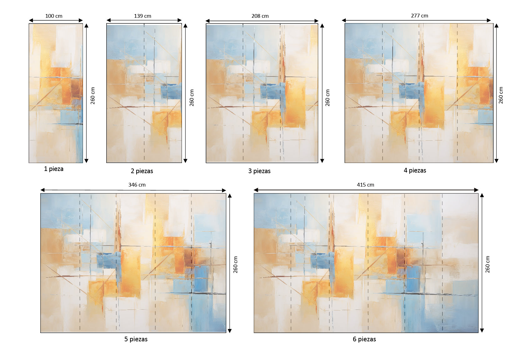 Mural vinílico autoadhesivo Wallplas Contemporaneo
