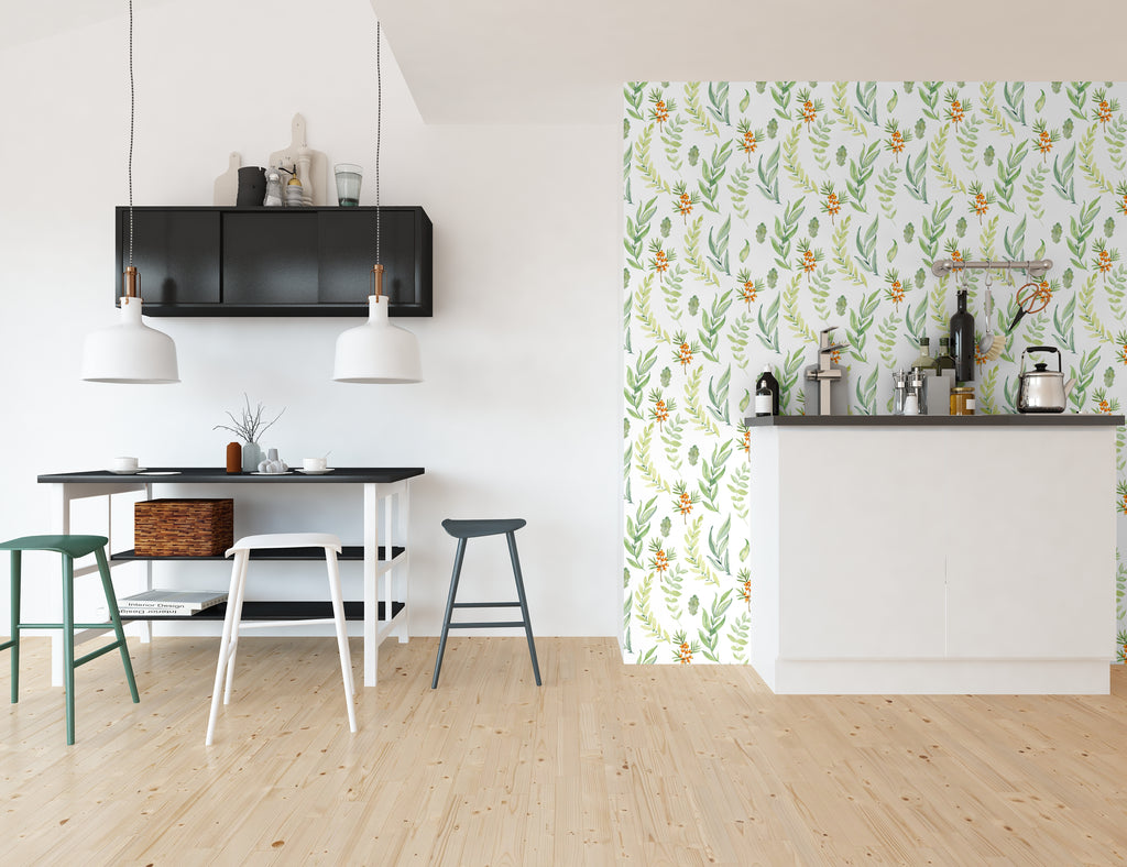Papel pintado vinílico adhesivo Wallplas Ramitas