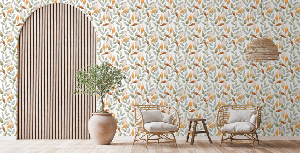 Papel pintado vinílico adhesivo Wallplas Primavera