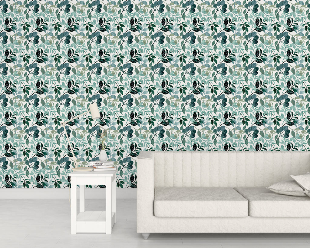 Papel pintado vinílico adhesivo Wallplas Eucaliptos