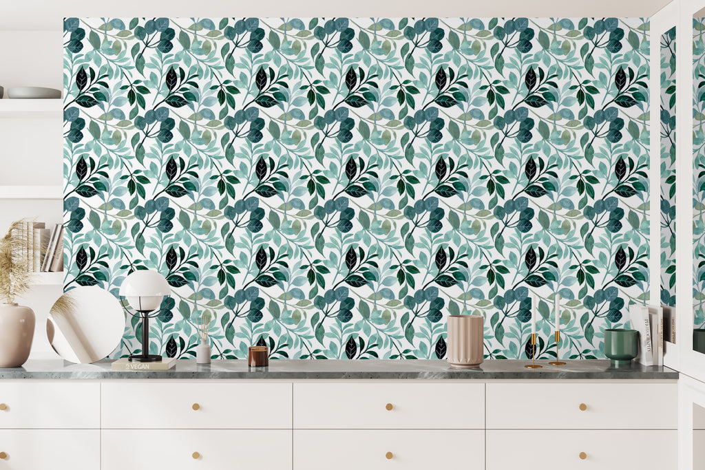 Papel pintado vinílico adhesivo Wallplas Eucaliptos